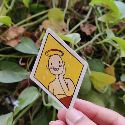 Rainbow Band Over Head Sticker